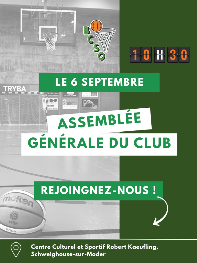 ASSEMBLEE GENERALE DIMANCHE 6 SEPTEMBRE 2026